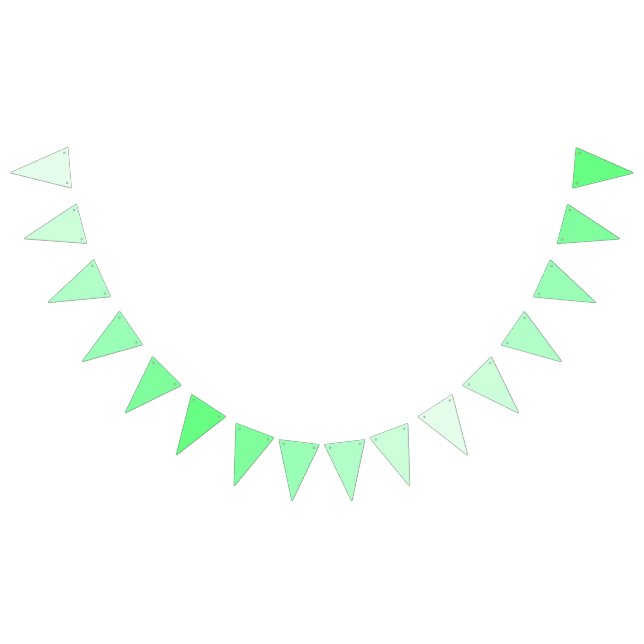 Forest Whisper Enchanting Green Gradients  Bunting Flags (All)