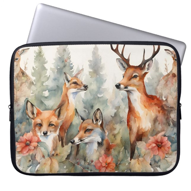 Forest Whispers Laptop Sleeve (Front)