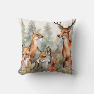 Forest Whispers Throw Pillow