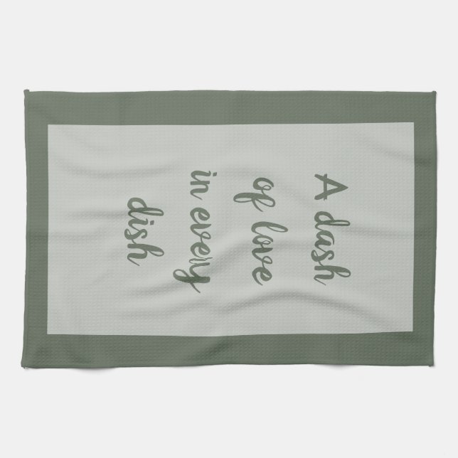 Forest - White Kitchen Towels (Horizontal)