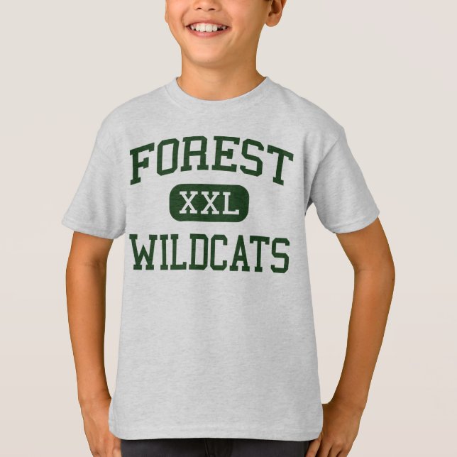 Forest - Wildcats - High School - Ocala Florida T-Shirt (Front)