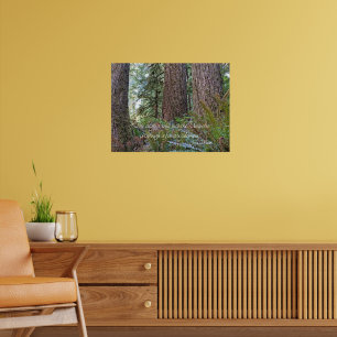 Forest Wilderness John Muir Nature Quote Poster