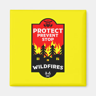 Forest Wildfire Prevention Magnet
