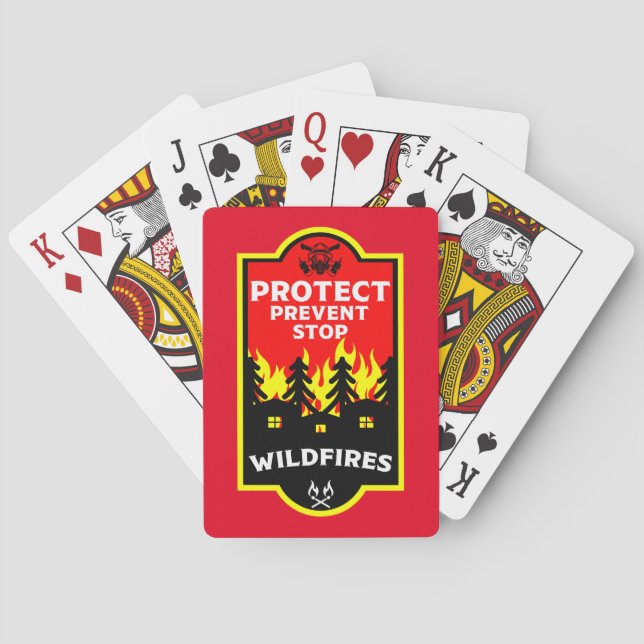 Forest Wildfire Prevention Playing Cards (Back)