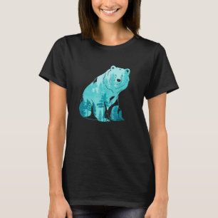 Forest Wildlife Animal Grizzly Bear Nature Outdoor T-Shirt