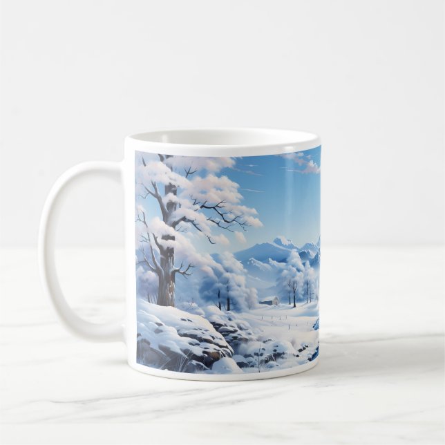 Forest Winter In Wonderland Coffee Mug (Left)