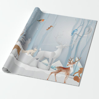 Forest Winter Wonderland Wrapping Paper