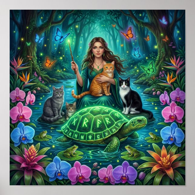  Forest Witch and the World Turtle — Nordic  Poster (Front)
