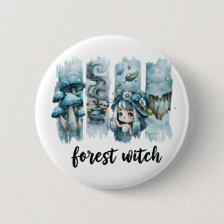 Forest Witch Cottagecore Fantasy T 2 Inch Round Button