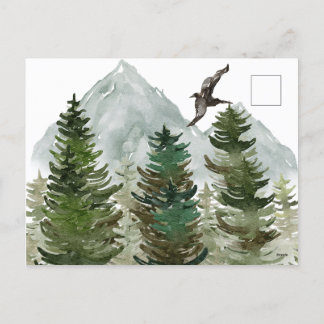Forest with Mountains Holiday card