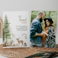 Forest Woodland Animals Flat Photo Baby Shower