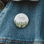 Forest Woodland Animals Grandma To Be 2 Inch Round Button<br><div class="desc">Introducing our forest woodland animals grandma-to-be button – perfect for a cute and whimsical celebration! Featuring a modern watercolor forest theme with adorable creatures like a fox, brown bear, bunny, and deer, it's great for a gender-neutral shower. This bohemian design sets a sweet and simple scene with its natural landscape...</div>