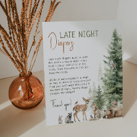 Forest Woodland Animals Late Night Diapers