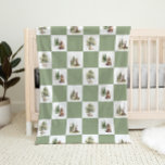 Forest Woodland Animals Pattern Baby Blanket<br><div class="desc">Introducing our forest woodland animals pattern baby blanket – perfect for a cute and whimsical look! Featuring a modern watercolor forest theme with adorable creatures like a fox, brown bear, and deer, it's great for a gender-neutral nursery. This bohemian design sets a sweet and simple scene with its natural landscape...</div>