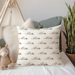 Forest Woodland Animals Throw Pillow<br><div class="desc">Introducing our forest woodland animals throw pillow – perfect for a cute and whimsical celebration! Featuring a modern watercolor forest theme with adorable creatures like a fox, brown bear, bunny, and deer, it's great for a gender-neutral shower. This bohemian design sets a sweet and simple scene with its natural landscape...</div>