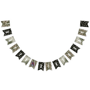 Forest Woodland Photo Birthday Bunting Flags