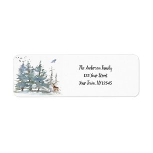 Forest Woodland Pine Return Address
