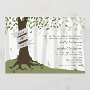 Forest / Woodland Rehearsal Dinner Invitation