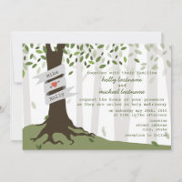 Forest / Woodland Wedding Invitation