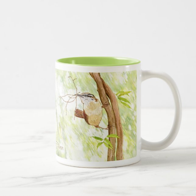 Forest Wrens Two-Tone Coffee Mug (Right)