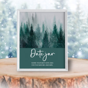 Forestdate night ideas. Date jar bridal game Poster