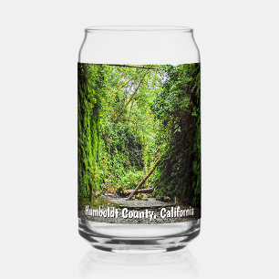 Forested Fern Canyon Creek Trail Can Glass