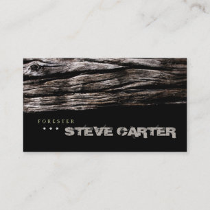 Forester Wood Forest Tree Nature Farmer Furniture Business Card