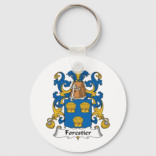 Forestier Family Crest Keychain (Front)