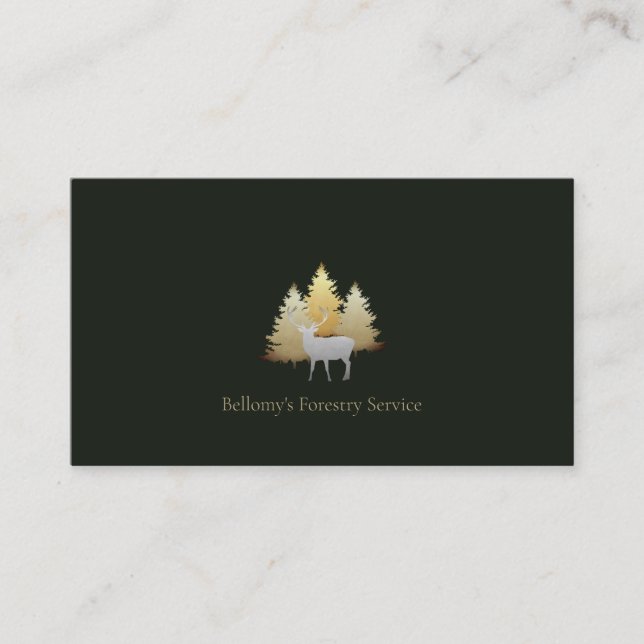 Forestry Service Business Card (Front)