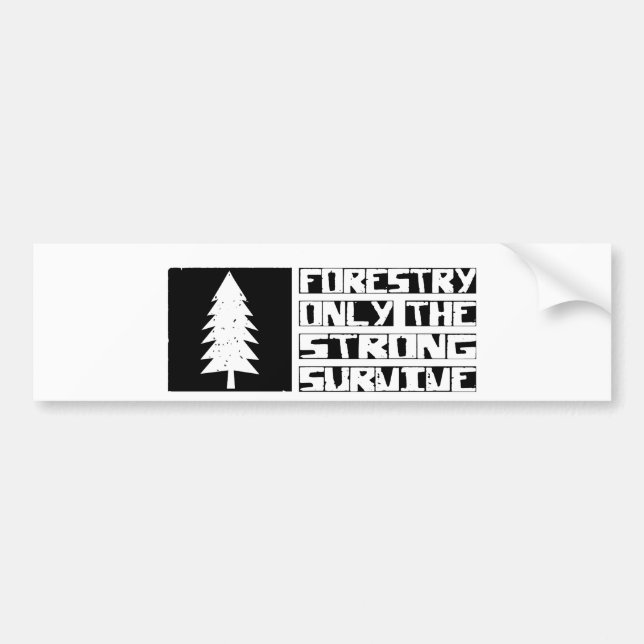 Forestry Survive Bumper Sticker (Front)