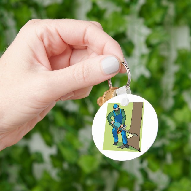 Forestry Worker Keychain (Creator Uploaded)