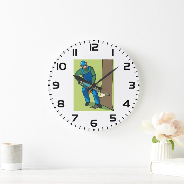 Forestry Worker Large Clock (Creator Uploaded)
