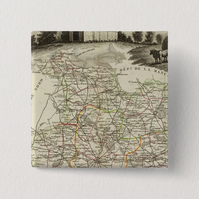 Forests 2 Inch Square Button (Front)