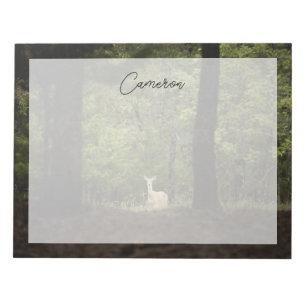 Forests A White Tailed Deer in the Woods Notepad