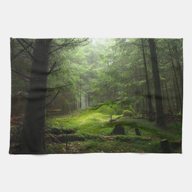 Forests | Auvergne France Kitchen Towel (Horizontal)