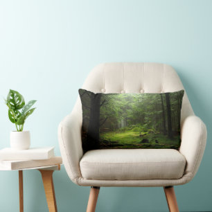 Forests Auvergne France Lumbar Pillow