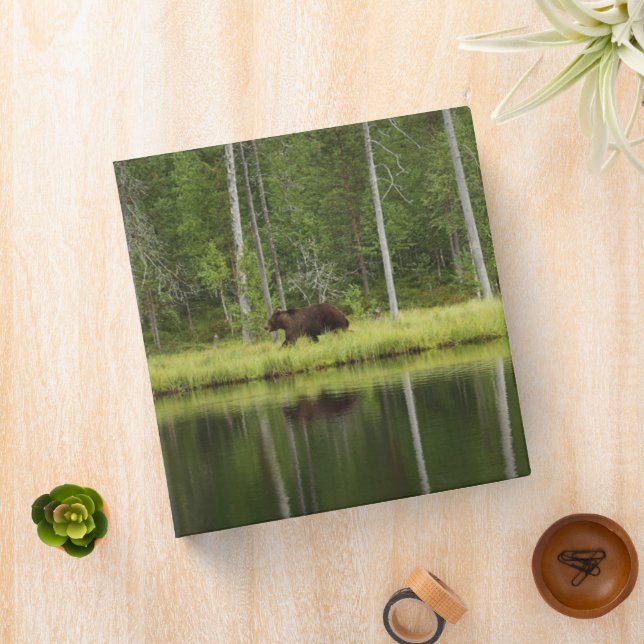 Forests | Bear at Taiga Forest Northern Finland Binder (In Situ)