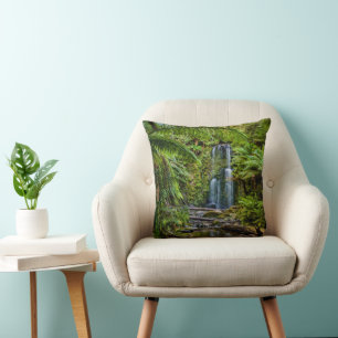 Forests Beauchamp Falls Australia Throw Pillow