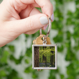 Forests Bluebells in Belgium Keychain
