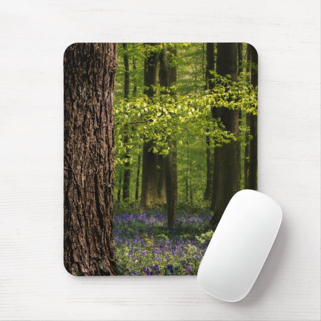 Forests | Bluebells in Belgium Mouse Pad (With Mouse)