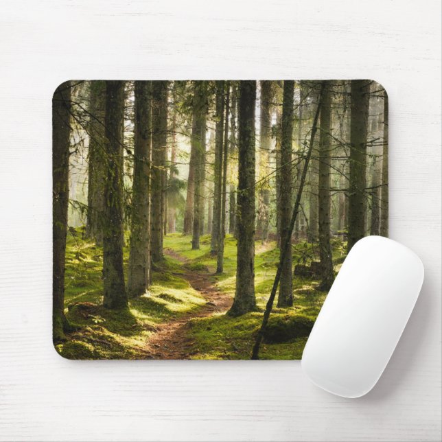 Forests | Boreal Forest Sweden Mouse Pad (With Mouse)