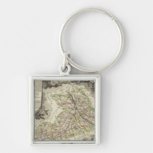 Forests, cities, towns keychain
