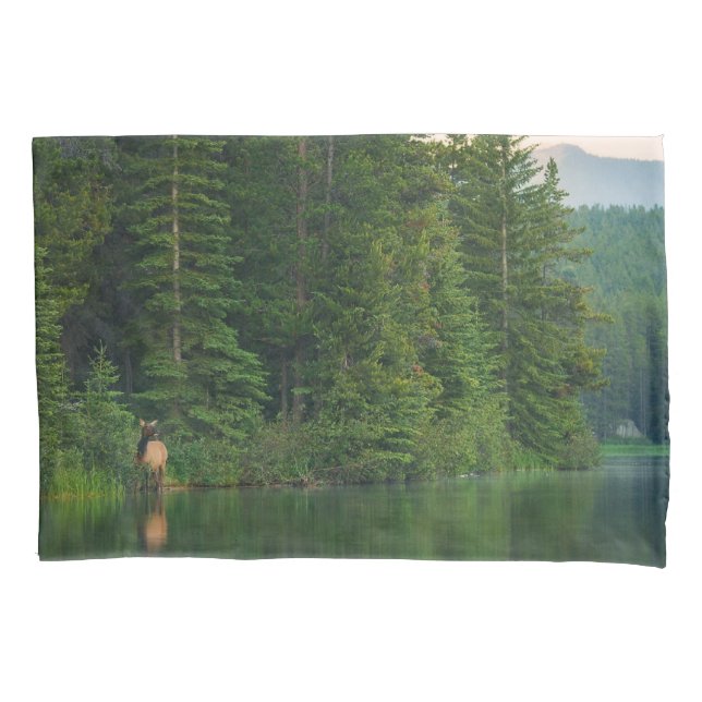 Forests | Elk at Banff National Park Alberta Pillowcase (Front)