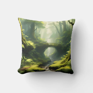 Forest's Embrace Throw Pillow