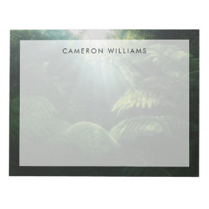 Forests   Ferns in Rainforest Notepad