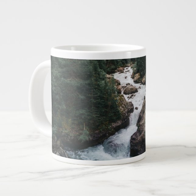 Forests | Grison Graubunden Canton Large Coffee Mug (Front Left)