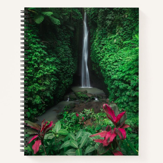 Forests | Leke Leke Waterfalls in Bali Notebook (Front)