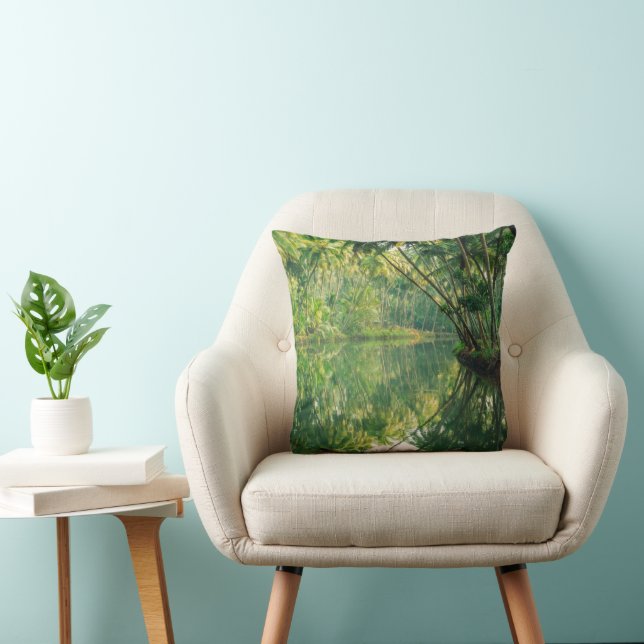 Forests | Mangrove Forest Throw Pillow (Chair)