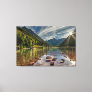 Forests Maroon Bells Colorado Canvas Print