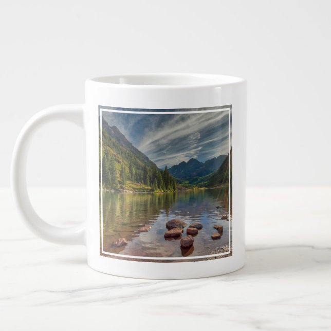 Forests | Maroon Bells Colorado Large Coffee Mug (Left)